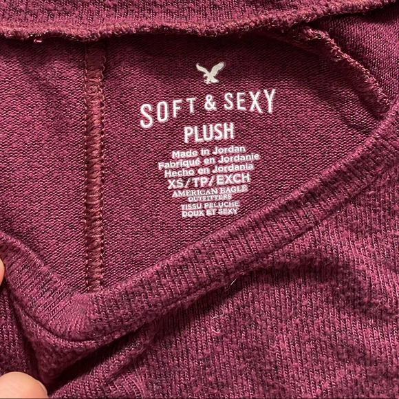 American Eagle soft&sexy plush long sleeve shirt - Picture 2 of 3